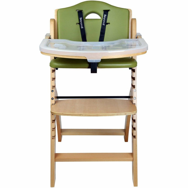 beyond junior y high chair natural olive front view